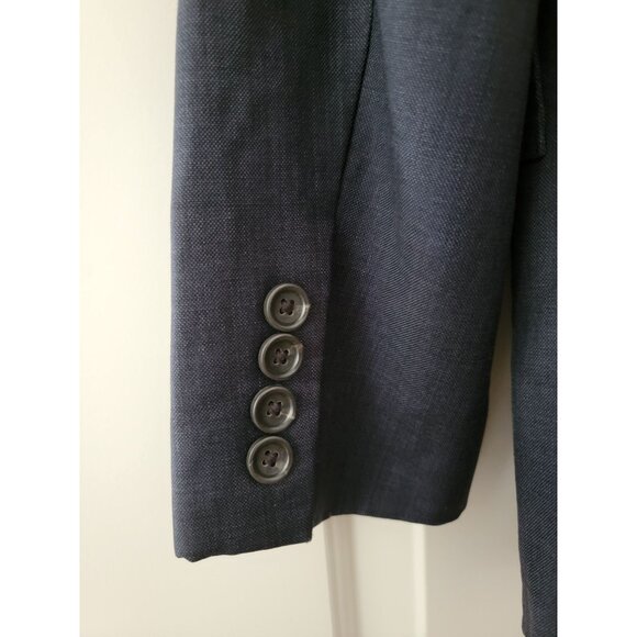 J.Crew Tollegno 1900 Navy Double Vent Ludlow Jacket Blazer Italian Wool Sz 36S - Picture 4 of 9